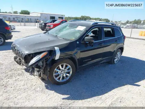 1C4PJMDB6GW225657 — 2016 Jeep Cherokee, photo 2 from IAAI, All-over damage