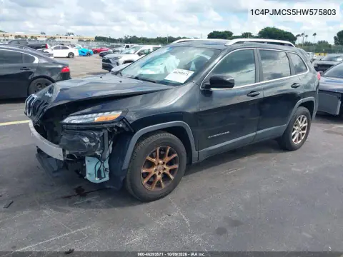 2017 Jeep Cherokee Latitude 4X4 VIN 1C4PJMCS5HW575803 фото 3