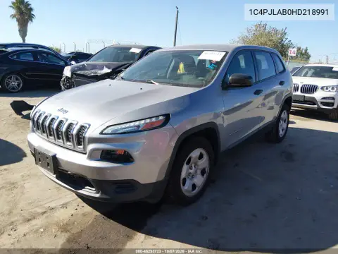 2017 Jeep Cherokee Sport Fwd VIN 1C4PJLAB0HD218991 фото 3