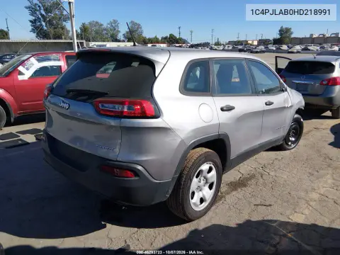 2017 Jeep Cherokee Sport Fwd VIN 1C4PJLAB0HD218991 фото 5