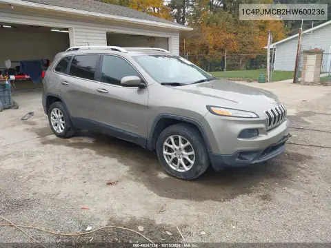 1C4PJMCB2HW600236 — 2017 Jeep Cherokee, Parte delantera, fotos antes de reparar