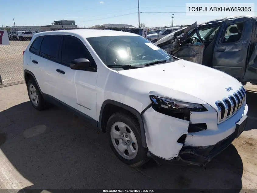 1C4PJLABXHW669365 — 2017 Jeep Cherokee, фото 2 с аукциона IAAI, Левый бок