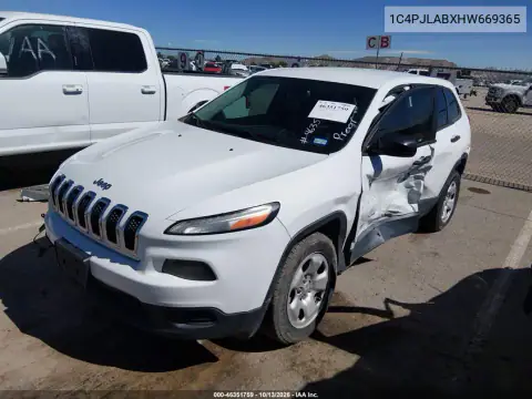 1C4PJLABXHW669365 — 2017 Jeep Cherokee, фото 3 с аукциона IAAI, Левый бок