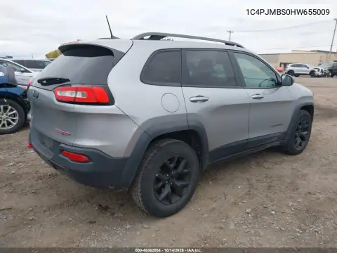 1C4PJMBS0HW655009 — 2017 Jeep Cherokee, foto 5 de IAAI, Trasera izquierda