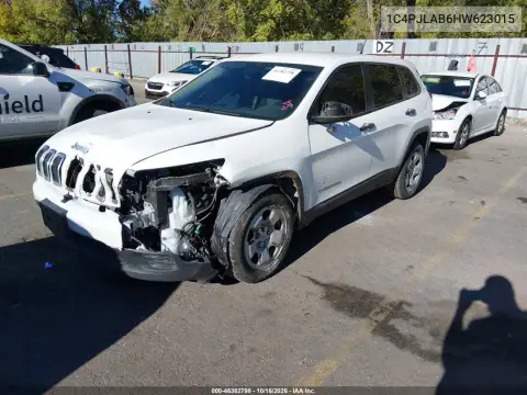 1C4PJLAB6HW623015 — 2017 Jeep Cherokee, ფოტო 3, IAAI, წინა ნაწილი
