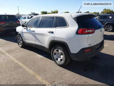 1C4PJLAB6HW623015 — 2017 Jeep Cherokee, ფოტო 4, IAAI, წინა ნაწილი