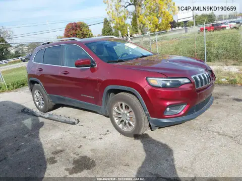 1C4PJMLN9KD190659 — 2019 Jeep Cherokee, Передняя часть, фото до ремонта