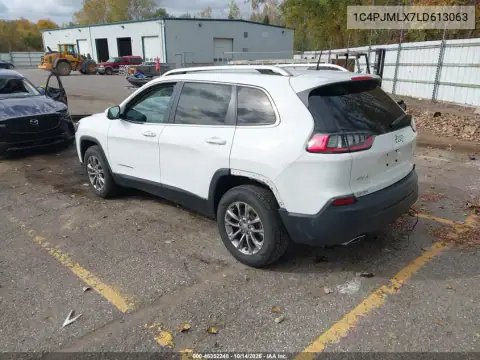 1C4PJMLX7LD613063 — 2020 Jeep Cherokee, photo 4 from IAAI, Right rear