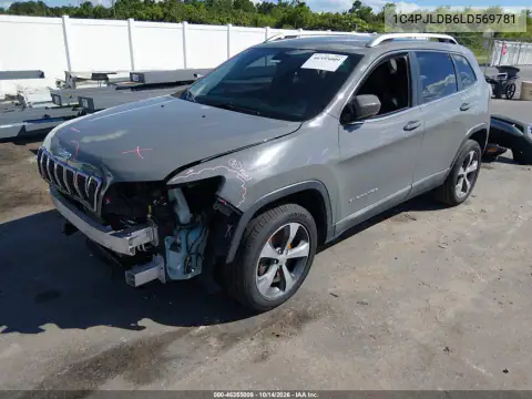 1C4PJLDB6LD569781 — 2020 Jeep Cherokee, photo 3 from IAAI, Front end