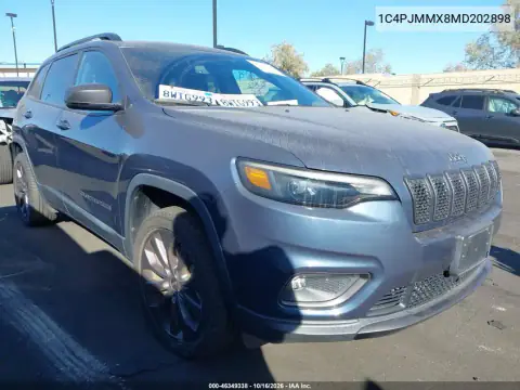 1C4PJMMX8MD202898 — 2021 Jeep Cherokee, левый бок, фото до ремонта