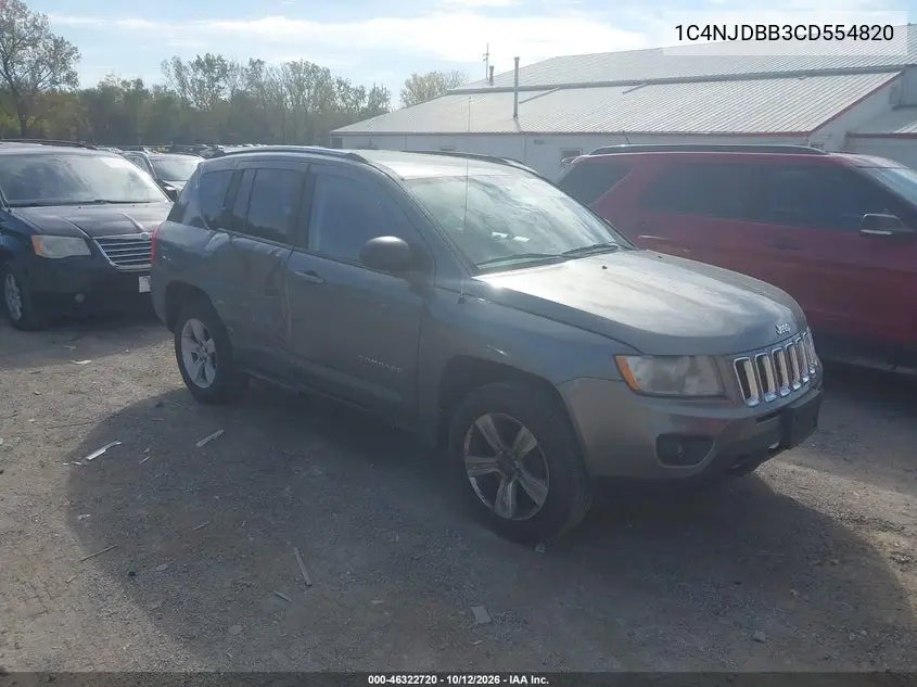 1C4NJDBB3CD554820 — 2012 Jeep Compass, foto 2 de IAAI, Trasera derecha