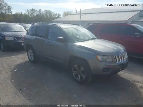 1C4NJDBB3CD554820 — 2012 Jeep Compass, задняя часть справа, фото до ремонта