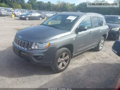 1C4NJDBB3CD554820 — 2012 Jeep Compass, foto 3 de IAAI, Trasera derecha