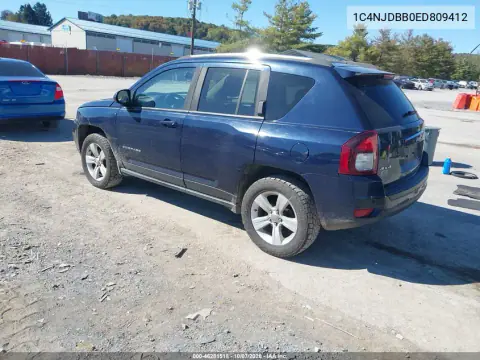 2014 Jeep Compass Sport VIN 1C4NJDBB0ED809412 фото 4