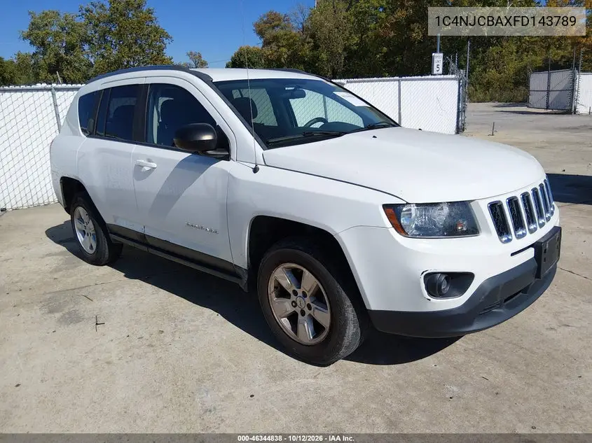 1C4NJCBAXFD143789 Jeep Compass 2015 — Normal wear damage, before-repair photo
