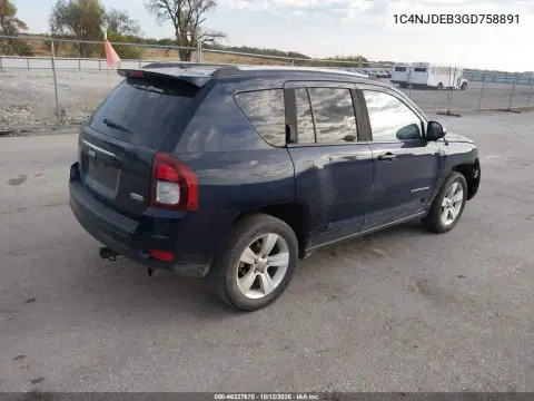 1C4NJDEB3GD758891 — 2016 Jeep Compass, zdjęcie 5 z IAAI, Prawy przód