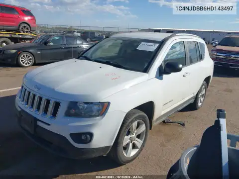 2017 Jeep Compass Sport 4X4 VIN 1C4NJDBB6HD143497 фото 3