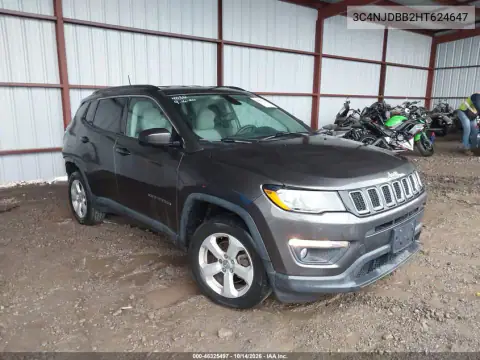 3C4NJDBB2HT624647 — 2017 Jeep Compass, фото 2 с аукциона IAAI, Задняя часть справа