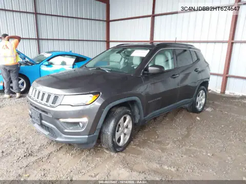 3C4NJDBB2HT624647 — 2017 Jeep Compass, фото 3 с аукциона IAAI, Задняя часть справа