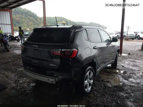 3C4NJDBB2HT624647 — 2017 Jeep Compass, фото 5 с аукциона IAAI, Задняя часть справа
