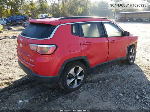 3C4NJCBB1HT690925 — 2017 Jeep Compass, фото 5 с аукциона IAAI, Правый бок
