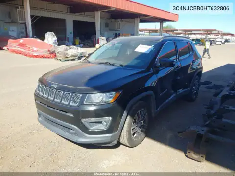3C4NJCBB0HT632806 — 2017 Jeep Compass, ფოტო 2, IAAI, მარცხენა მხარე