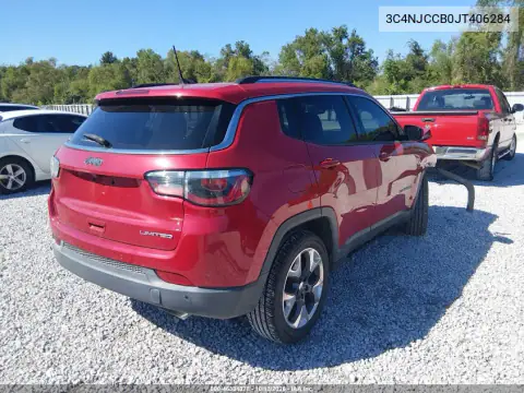 3C4NJCCB0JT406284 — 2018 Jeep Compass, photo 5 from IAAI, Front end