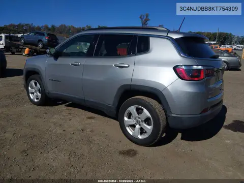 2019 Jeep Compass Latitude 4X4 VIN 3C4NJDBB8KT754309 фото 4