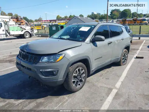 3C4NJDAB6KT679031 — 2019 Jeep Compass, фото 3 с аукциона IAAI, Повреждения со всех сторон