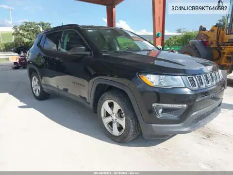 3C4NJCBB9KT646582 — 2019 Jeep Compass, ბუნებრივი ცვეთა, ფოტოები შეკეთებამდე
