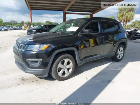 3C4NJCBB9KT646582 — 2019 Jeep Compass, ფოტო 3, IAAI 27.10.2026, ბუნებრივი ცვეთა