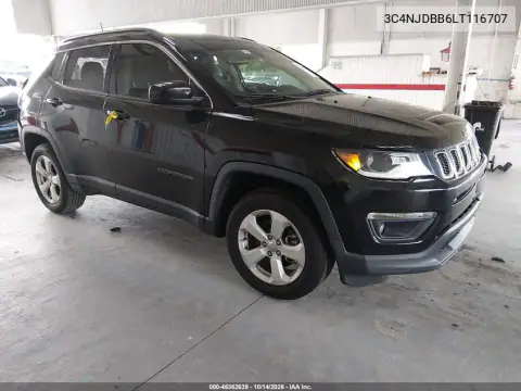 3C4NJDBB6LT116707 — 2020 Jeep Compass, უკანა ნაწილი, ფოტოები შეკეთებამდე