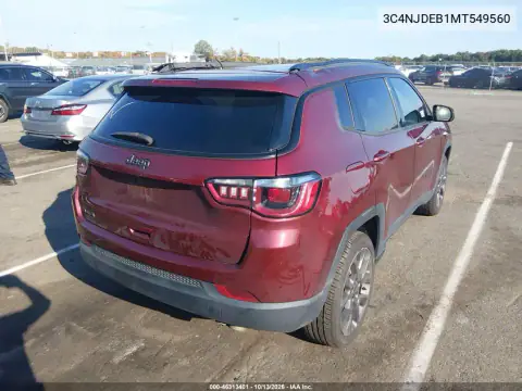 3C4NJDEB1MT549560 — 2021 Jeep Compass, photo 5 from IAAI, Left front