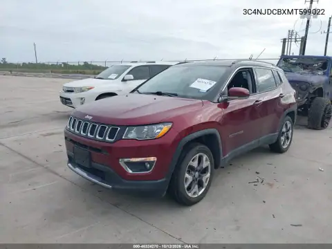 3C4NJDCBXMT599022 — 2021 Jeep Compass, photo 3 from IAAI, Rear end