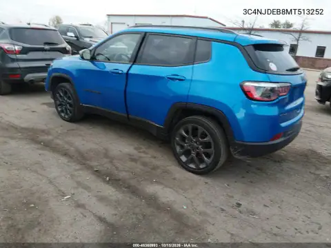 3C4NJDEB8MT513252 — 2021 Jeep Compass, photo 4 from IAAI, Front end