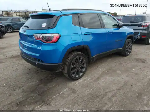 3C4NJDEB8MT513252 — 2021 Jeep Compass, photo 5 from IAAI, Front end