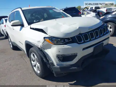 3C4NJDBB7MT560793 Jeep Compass 2021 — Front end damage, before-repair photo