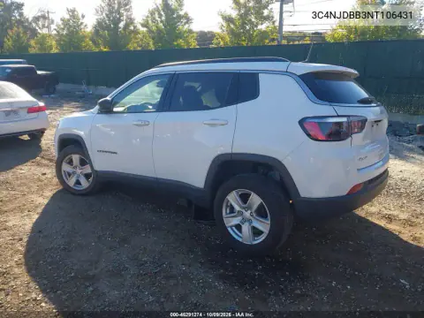 2022 Jeep Compass Latitude 4X4 VIN 3C4NJDBB3NT106431 фото 3
