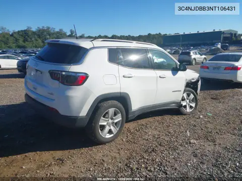 2022 Jeep Compass Latitude 4X4 VIN 3C4NJDBB3NT106431 фото 4