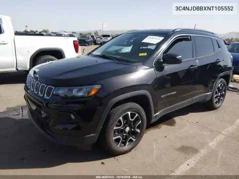 3C4NJDBBXNT105552 — 2022 Jeep Compass, ფოტო 3, IAAI, მარცხენა და მარჯვენა მხარე
