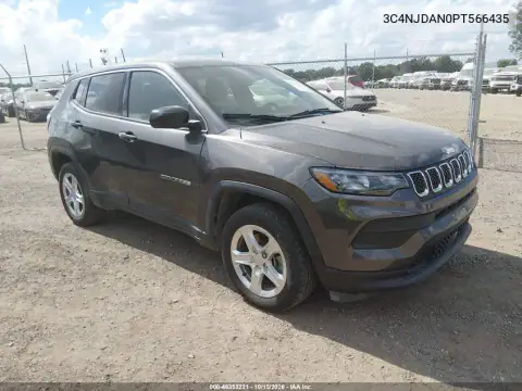 3C4NJDAN0PT566435 — 2023 Jeep Compass, უკანა მარჯვენა ნაწილი, ფოტოები შეკეთებამდე