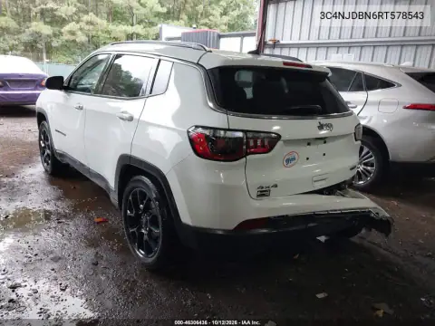 3C4NJDBN6RT578543 — 2024 Jeep Compass, photo 4 from IAAI, Right rear