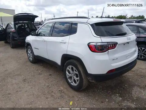 3C4NJDBNXRT111626 — 2024 Jeep Compass, ფოტო 4, IAAI 29.10.2026, წინა ნაწილი