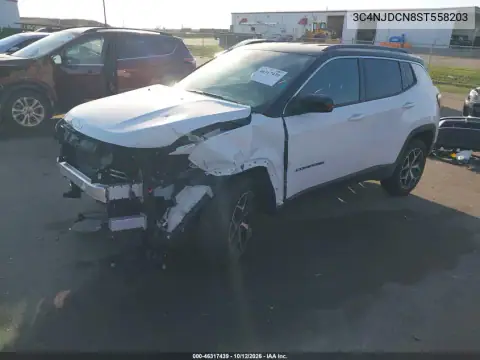 3C4NJDCN8ST558203 — 2025 Jeep Compass, zdjęcie 2 z IAAI, Przód