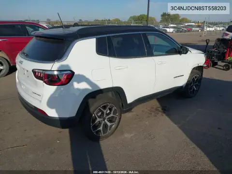 3C4NJDCN8ST558203 — 2025 Jeep Compass, zdjęcie 4 z IAAI, Przód