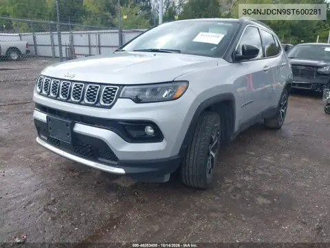 3C4NJDCN9ST600281 — 2025 Jeep Compass, foto 3 de IAAI 04.11.2026, Parte trasera