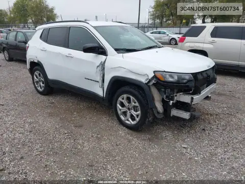 3C4NJDBN7ST600734 — 2025 Jeep Compass, Prawy przód, zdjęć przed naprawą