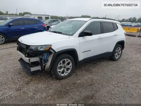 3C4NJDBN7ST600734 — 2025 Jeep Compass, ფოტო 2, IAAI 21.10.2026, წინა მარჯვენა ნაწილი
