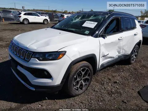 3C4NJDCN3ST571053 — 2025 Jeep Compass, photo 2 from IAAI, All-over damage