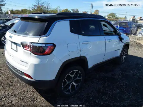 3C4NJDCN3ST571053 — 2025 Jeep Compass, photo 4 from IAAI, All-over damage